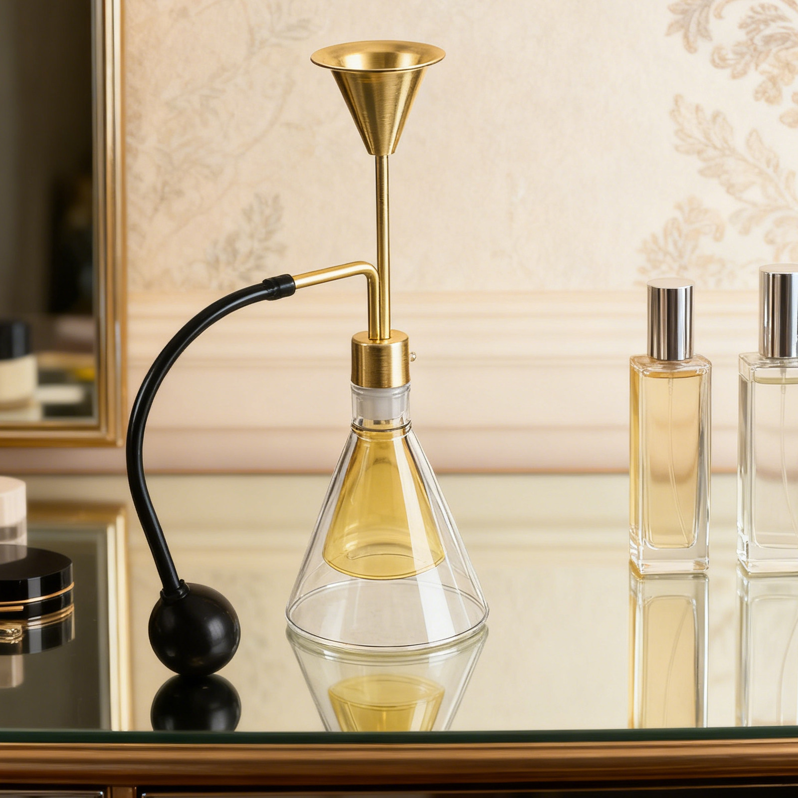 Home Fragrance Oil Diffuser - Dubbelwandige glazen fles voor etherische oliën
