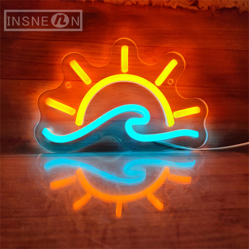 Home Fragrance Ocean Breeze - Golf Zonsondergang Neon Bord Led Zon