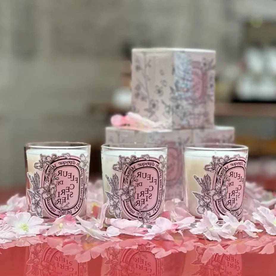 Home Fragrance Diptyque - Romantische Limited Diptyques Kaarsen Sakura Geparfumeerde