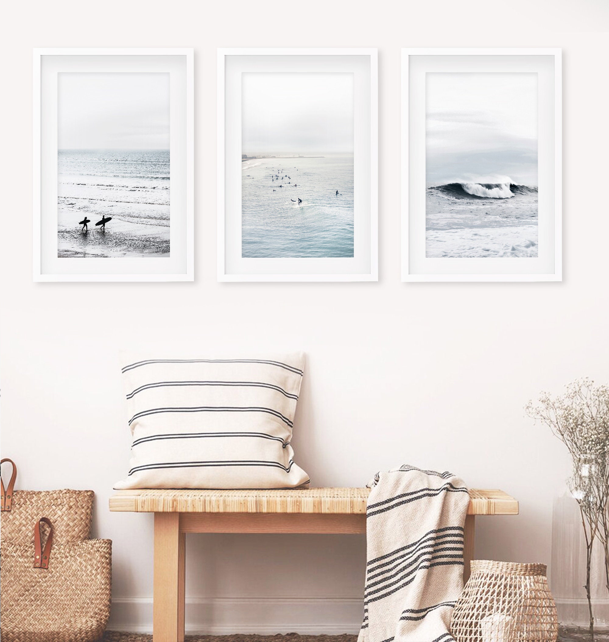 Zachte blauwe kust-surf wandku - Home Fragrance Ocean Breeze recensie en prijs